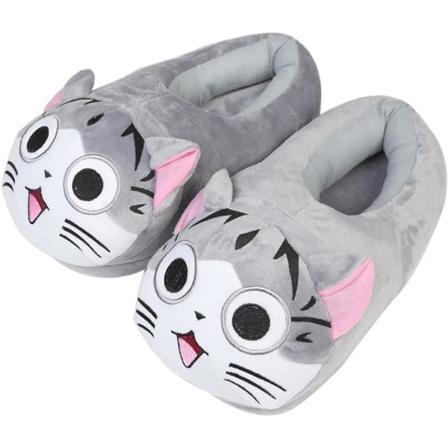 Talviset lämpimät sisätossut - Mukavat pehmeät plushiset hauskat piirretty kissat