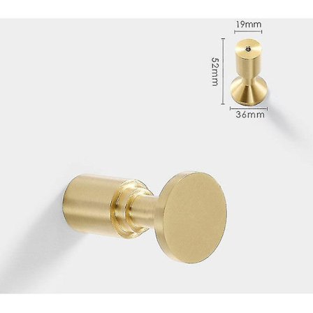 Rene Kobberkroge, Messing Enkelte Frakkekroge, Veranda Skab Hatte Kroge, Gyldne Kobberkroge