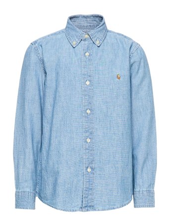 Ralph Lauren Kids Cotton Chambray Shirt - Blue - 102-108