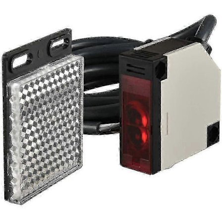 Kryc Fotoelektrisk Bryter, E3jk-r4m1, 12-24 Vdc, Refleksjonsbasert Type, 4m Sensing Avstand, Med Refleks Panel