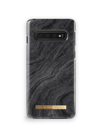 Unisex deksel, Sylvie Meis Galaxy S10 Black Reef Marble, iDeal of Sweden
