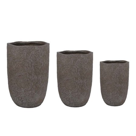 MgO-istutusastiasto, 3 osaa, tummanharmaa, sisä-/ulkokäyttöön