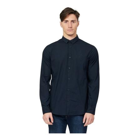 Armani Exchange, Shirts Blauw, Heren, Maat:S