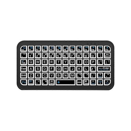 Mini Trådlöst Bluetooth 5.2 Tangentbord 5 tums Tangenter 7 Färger Bakgrundsbelyst