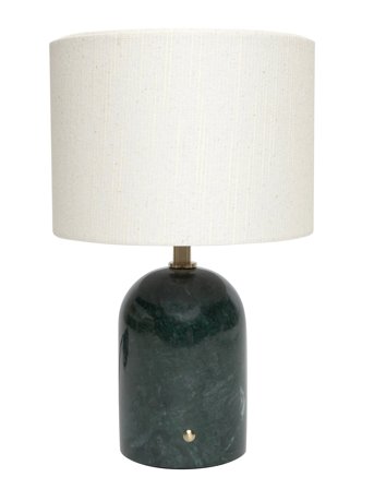 ENKEL LIVING Flair Mini Table Lamp Green Marble Base - Green - H28CM