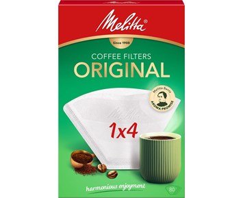 Melitta Kaffefilter 1x4 80-pack - Godare kaffe tack vare ett bättre filter