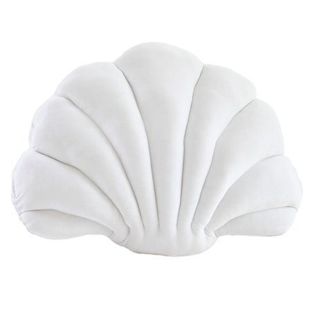 Seaside Scallop Shell Sovesofa Putepynt Luksus Skallfylt Pute for Soverom Stue