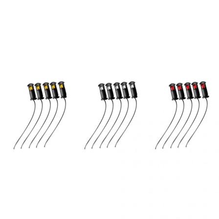 15st Mini Lampa Led Gatubelysning Ljus Dekoration Landskap Tåg Järnvägsgård Gräsmatta
