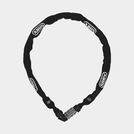 Chain lock with code / combination lock ABUS 1200, 110 cm, Ø4 mm, Web Black