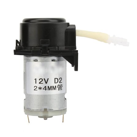Peristaalinen nestepumppu DIY-annostelupumppu laboratoriotutkimuksiin musta DC 12V 2x4 mm