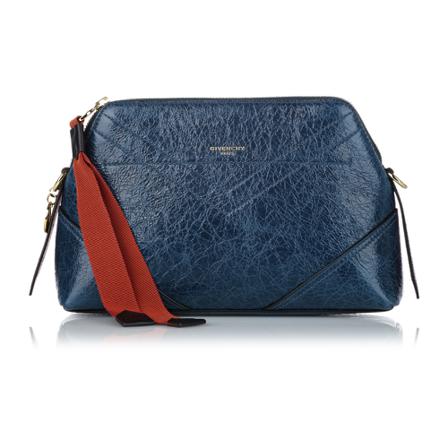 Givenchy Pre-owned, ID Leather Crossbody Bag Blauw, Dames, Maat:ONE Size