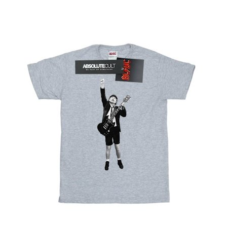 AC/DC Boys Angus Young Cut Out T-Shirt 9-11 år Sports Grey