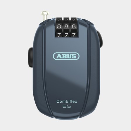 Cables de seguridad con código / cerradura de combinación ABUS Combiflex StopOver, 65 cm, Ø1,2 mm, Midnight Blue