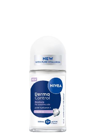 NIVEA Antiperspirant Deo Derma Control Restore Sensitive Roll On 50 ml Dam