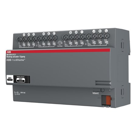 ABB free@home 2CDG510009R0011 Lähtöyksikkö lämmitin KNX:ään 12 kanavaa, Sähkön jakelu & virrantuotto