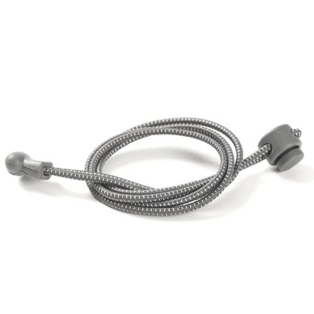 Knytfria skosnören med lås-system, grå grå