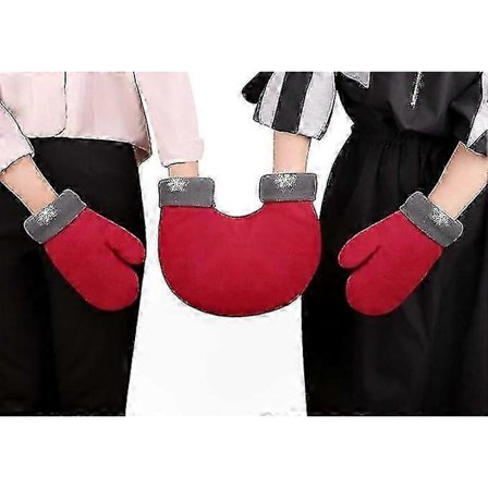 Varma vinterhandskar för par till Alla hjärtans dag, handhållningsvantar för par, julklappsidé (FMY)