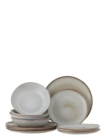 Sandrine Dinnerware Set Beige Bloomingville