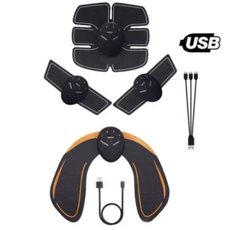 EMS Muskelstimulering Elektrisk Höfttränare Magtränare Toning Fitness Viktminskning Hemmagym Träningsutrustning -JJ-