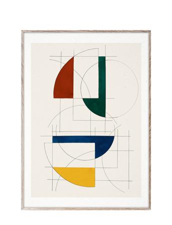 Constructions 01 - 30X40 Cm Home Decoration Posters & Frames Posters Graphical Patterns Multi/mønstret Paper Collective