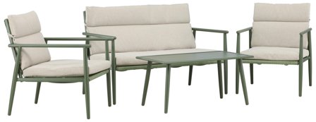 Venture Home Mazzaro Loungeset Grön/Beige, Utemöbler