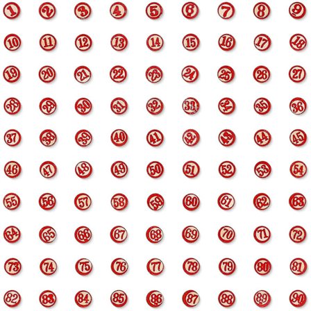 Italienske Spillfliser, (90 Stykker) | Antikke Tre Bingo Brikker 1-90 For Lotterier, Brettspill Håndverk | Tradisjonelle, Høytids Bryllupsspill