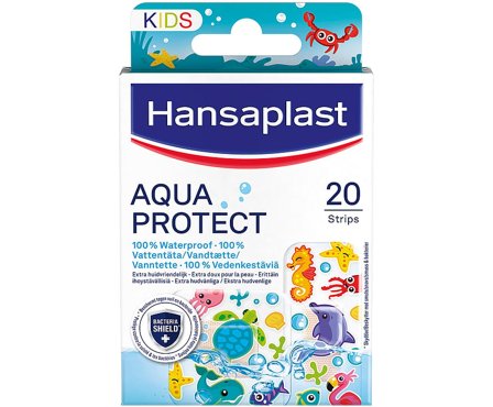 Hansaplast Aqua Protect Kids Plaster 20 stk, Medicin & Pleje, Sårplastre, Børneplastre