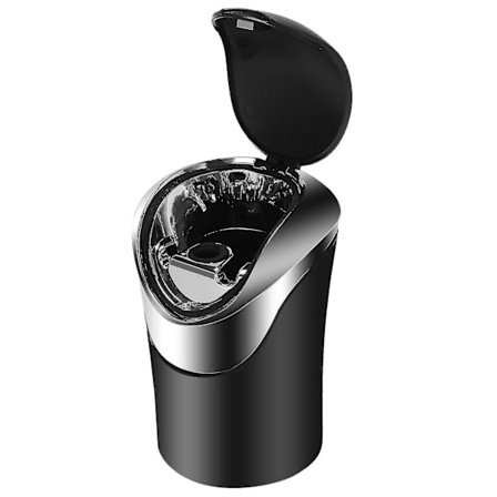 Billaskebæger med LED-lys, rygekopholder til bilens interiør, brandhæmmende askebæger