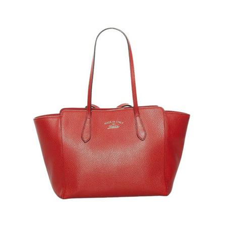 Gucci Vintage, Pre-owned Swing Leather Tote Rood, Dames, Maat:ONE Size