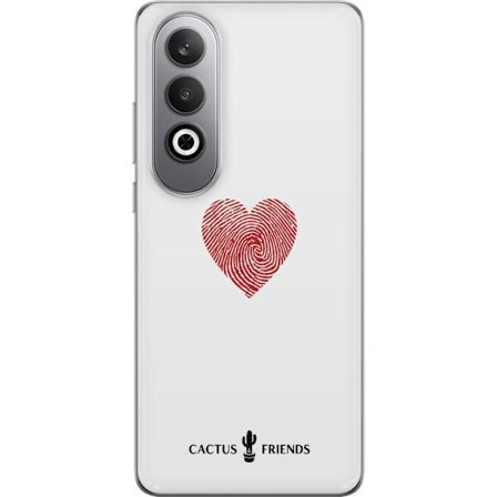 Kompatibelt Mobildeksel til OnePlus OnePlus Nord CE4 Cactus and Friends - Fingerprint Love