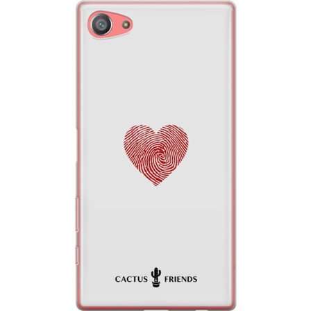 Kompatibelt Mobildeksel til Sony Sony Xperia Z5 Compact Cactus and Friends - Fingerprint Love