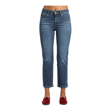 7 For All Mankind, Cropped Jeans Niebieski, Kobieta, Rozmiar: W26