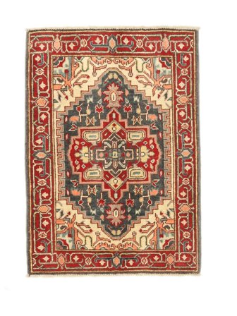 Kazak Fine Matta Orientalisk Brun/Mörkröd (Ull, Afghanistan)