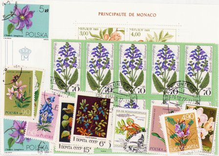 Flora - Frimærkepakke - Stemplet