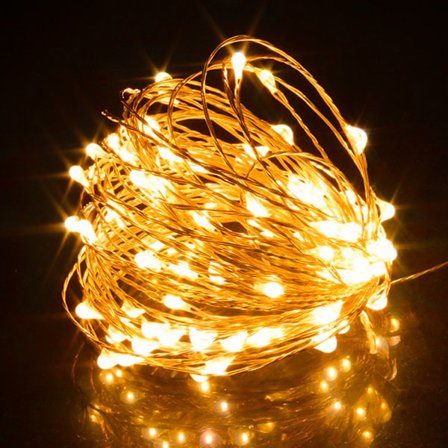 100 LED String Light 5V USB Powered Koppartråd Utomhus Fairy LED String Lights Jul Bröllopsfest Dekorationslampa