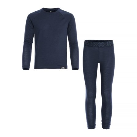 Gridarmor Myrdal Merino Set Kids Children base layer set Blue 146/152