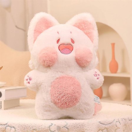 40 cm Dudu Cat Anime Kawaii Tecknad Plysch leksak stoppad mjuk kattdocka Djurkudde Födelsedag Halloween present till barn Tjej