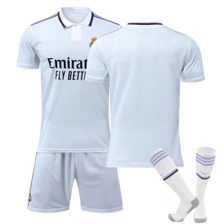 2022 Champions League Real Madrid Hemma Höstdräkt - Vit L