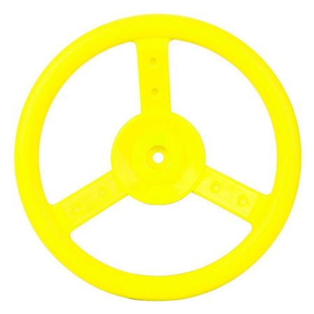 Liten ratt i plast för utomhuslekplats, gungställningstillbehör (gul)