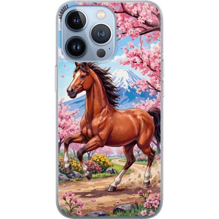 Kompatibelt Mobildeksel til Apple iPhone 13 Pro Häst körsbär