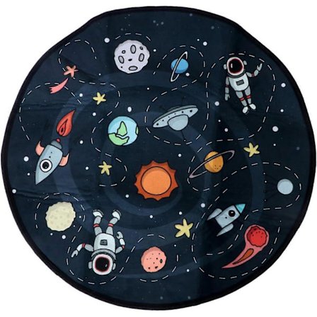 Tecknad Matta Barninredning Halkfri Matta Barnrumsinredning Barnmatta Rymdinredning Rund Matta Barnkammar Mattor Barn Sovrumsmatta Yttermaterial