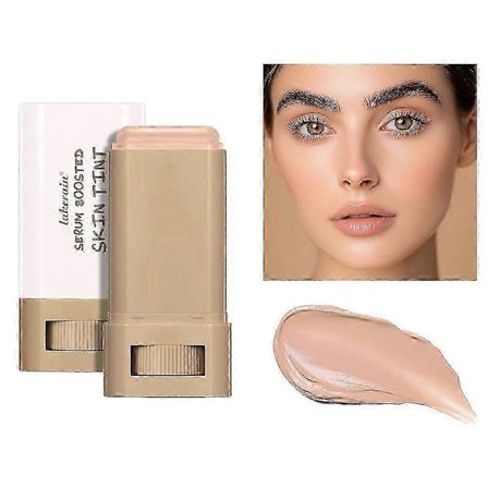 Balm Serum Boosted Skin Tint Hydrating Tinted Moisturizer, Tinted Foundation Stick For Flawless, Sheer To Medium Coverage