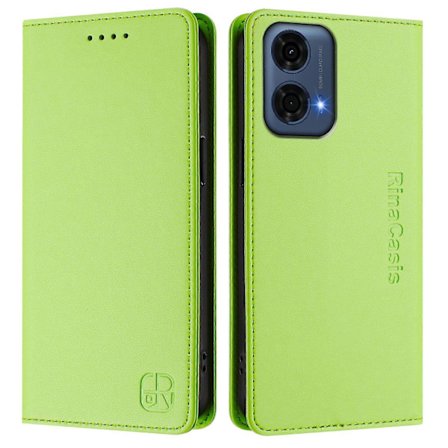 Kompatibel med Motorola Moto G24 Power Læder Etui Telefon Cover med Wallet Stand