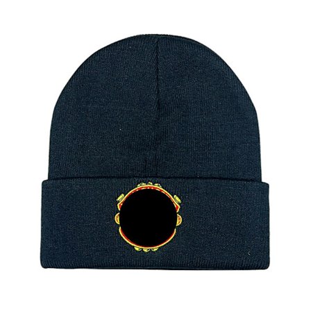 Gos- Football fan club emblem knitted winter hat stretch beanie Red Devil - Black