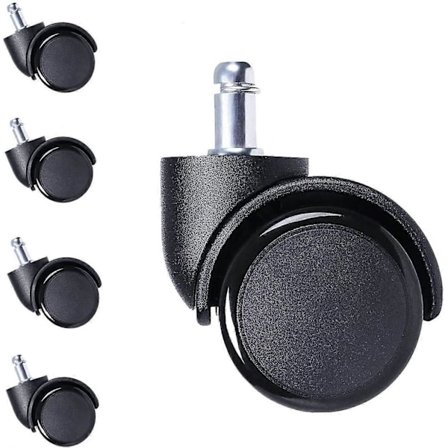 10 mm Stift Hjul Gummihjul til Udskiftning af Stol [db]