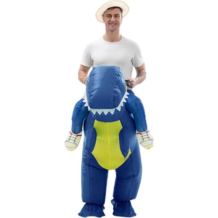 (Spesialtilbud) Oppblåsbar Dinosaur Doll Kostyme Barnas Halloween Rekvisitter Morsom Tyrannosaurus Rex Alien Klær Julekostyme