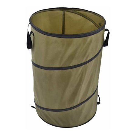 Hopfällbar soptunna, trädgård gräsmatta och lövsamlare, bärbar soptunna för camping
