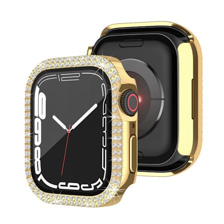 (Guld)2 stk. Diamant med Skærmbeskytter Bling Etui Tempereret, ZQKLA