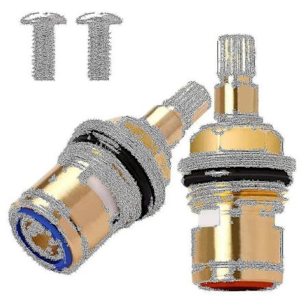 2 st Brass Keramiska Stam Keramiska Skivor Kranventil Ersättningskran Reparation