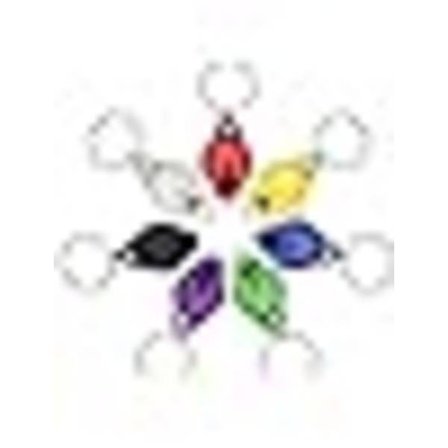 IC Piece LED-nyckelringsficklampa Mini LED-nyckelringsljus 12 Lumen Bärbar Super Ljus Batteridriven Nyckelring Ficklampa, 7 färger hölje